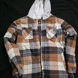 Carhartt Brown and Black Sherpa-Lined Jacket